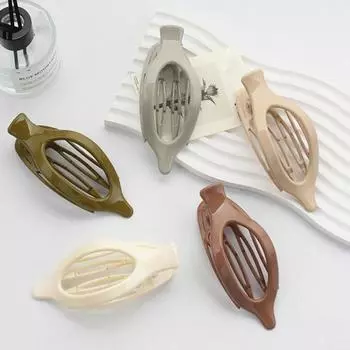 Заколка для волос, женская пластиковая заколка на затылке, прочная фиксация, легкий, удобный дизайн, аксессуары для волос с когтями телесный