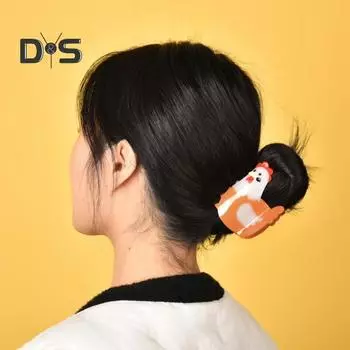 Заколка для волос животных, нескользящая, сильная фиксация, форма коровы, свиньи, цыпленка, женщины, девушки, длинные, толстые, тонкие, вьющиеся зажимы для волос, модные аксессуары для волос C