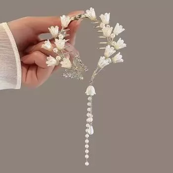 Заколка-кисточка, зажим для фиксации головы пучка, пряжка для пучка One Size