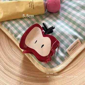 Заколка-краб для волос в форме фрукта для девочек и женщин Милые аксессуары для волос Модный ацетатный головной убор