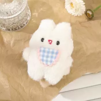 Заколка-краб для волос в виде кролика с бантом, милая плюшевая белая заколка-краб для волос для женщин, корейская заколка, фестиваль, Новый год, аксессуары для волос