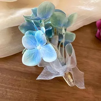 Заколка-краб с цветочным пером для женщин и девочек, милый темперамент, заколка-акула, элегантные аксессуары для волос