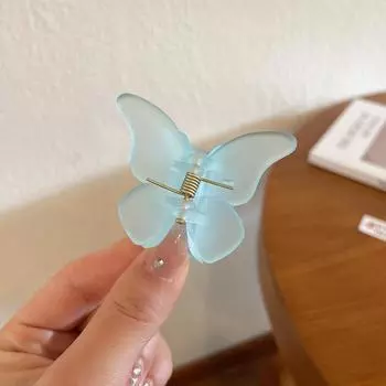 Заколка-краб в виде бабочки, летняя заколка-краб в виде бабочки для женщин и девочек, аксессуары для волос Size fits all