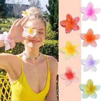 Заколка с цветком в стиле ретро, заколка для волос с цветком, женская заколка на половину затылка One Size