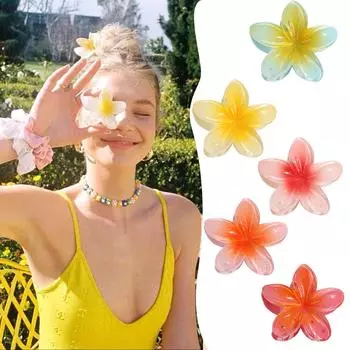 Заколка с цветком в стиле ретро, заколка для волос с цветком, женская заколка на половину затылка One Size