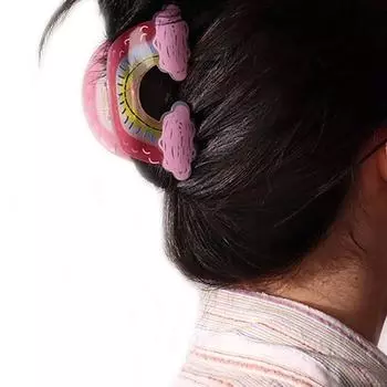 Заколка в виде акулы, геометрическая форма полумесяца, женская заколка для волос, Радуга, коготь для волос, заколки для волос с облачным принтом