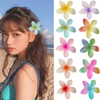 Заколка в виде яйца, цветка, утконоса, заколка для волос с цветком, заколка в одно слово, женская праздничная заколка сбоку, заколка с челкой, аксессуары для волос