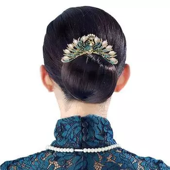 Заколки Аксессуары для волос Модные украшения Заколка для волос Павлин Гребень для волос Корейский стиль Заколка для волос синий