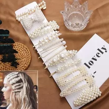 Заколки, аксессуары, заколки для волос, милые модные заколки для девочек, заколки с жемчугом 2 PCS