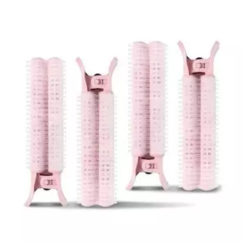 Заколки-бигуди для придания объема прикорневым волосам Gloss & Glow, светло-розовые, набор из 4 шт.