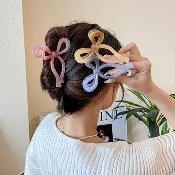 Заколки для волос AISHG Crab для женщин Shark Jelly Clear Claw Clips Scamp Barrette Hairpin Hairback Girls Hair Accessories синий