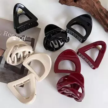 Заколки для волос для девочек Милые геометрические маленькие заколки-крабы Элегантные женские заколки-крабы Женские модные аксессуары для волос