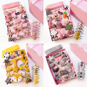 Заколки для волос для маленьких девочек, детская повязка на голову с бантом, короной, цветком, заколки для волос, заколки, головной убор style1