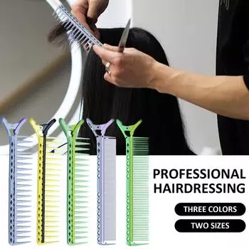Заколки для волос для разделения на секции Заколки для расчесок Парикмахерские зажимы Широкие зубчатые гребни Инструмент для укладки волос Парикмахерские зажимы для салона 3