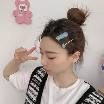 Заколки для волос милые конфетные цвета сердечки для девочек и женщин головные уборы заколки для волос медвежонок желейный медведь F