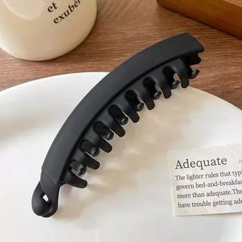 Заколки для волос Однотонные заколки-бананы Женские аксессуары для волос Модные заколки-хвосты Заколки-крабы для волос Головные уборы чёрный