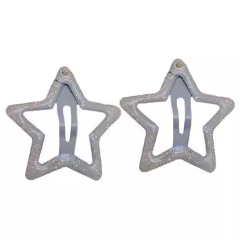 Заколки для волос ярких цветов со звездами для детей, 2 шт., нескользящие эпоксидные заколки для волос, милые заколки для волос с пентаграммой, детский головной убор 1