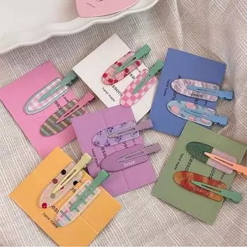 Заколки для волос с фруктовым дофамином, заколка для волос BB, милая, милая заколка в виде утиного рта, пляжные, летние, для девушек, боковые заколки, аксессуары для волос