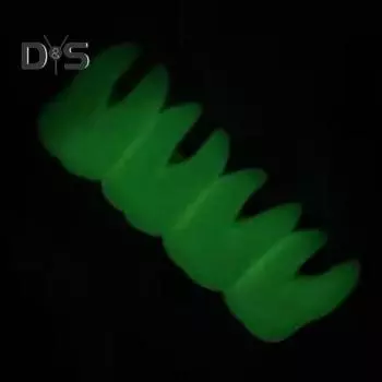 Заколки для волос с зубами для девочек, заколки для волос в форме зубов на Хэллоуин, в готическом стиле, светящиеся в темноте заколки для волос, аксессуары для волос белый