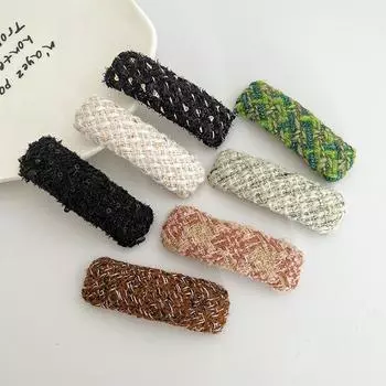 Заколки для волос, шерстяные длинные ретро-заколки в форме Bb, заколка с боковой заколкой, челка 9*3cm