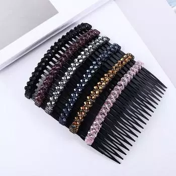 Заколки для волос со стразами для женщин, расческа для волос, заколка для челки для девочек, корейские заколки, заколки для волос со стразами L
