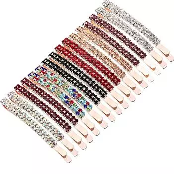 Заколки для волос со стразами, двойные заколки для волос со стразами, металлические заколки для волос для женщин и девочек One Size