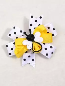 Заколки для волос Уникальные банты для волос с пчелами для девочек Заколки для волос в горошек Модные детские заколки-невидимки Шпильки Детские аксессуары для волос