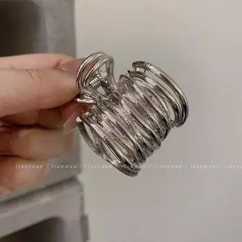 Заколки для волос в стиле панк y2k 3 см, маленькие металлические крабики для волос, прическа «конский хвост», полусобранные волосы, аксессуары для волос для девочек и женщин