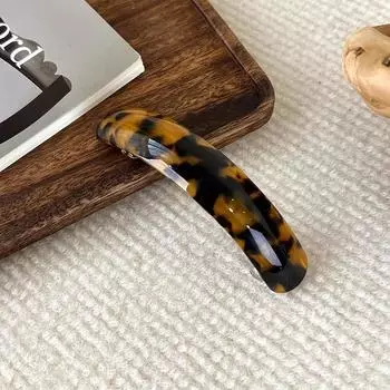 Заколки для волос в стиле ретро с леопардовым принтом, пружинные заколки, цветные ацетатные заколки для женщин, элегантные изысканные заколки, модные аксессуары для волос