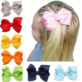 Заколки для волос Заколки Аксессуары Луки Лента Цветок Лента для волос Пятно Заколка для волос Галстук-бабочка Заколка для волос