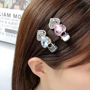 Заколки для волос Заколки для волос с косиками Хрустальные заколки со стразами Женские зажимы для утконоса Заколки для волос с бантом