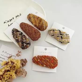 Заколки Классический аксессуар для волос Шпилька Bb Зажим сбоку Заколка Стиль Wild Maillard Style 9*3cm