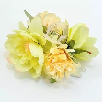 Заколки-крабы для волос с цветами для девочек, свадебное украшение на голову для невесты, подружки невесты, для вечеринки, заколка-краб для волос с цветами, женские аксессуары для волос