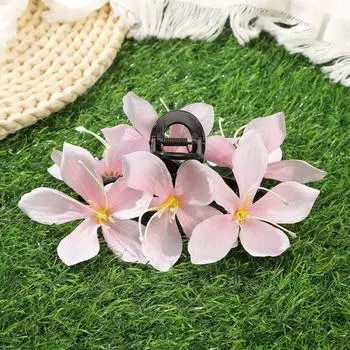 Заколки-крабы для волос с искусственными цветами Свадебное украшение для невесты, подружек невесты, вечеринки Заколки для волос с имитацией цветов Аксессуары для волос