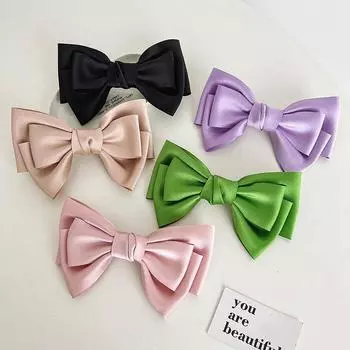 Заколки с бантом, аксессуары для волос, модная повязка на голову, повязка на голову, головной убор, однотонный зажим для головы 18*12.5cm чёрный