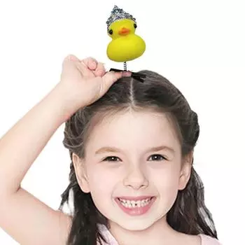 Заколки с бантом и курицей, плюшевые заколки в виде утконоса, модные заколки для волос в виде утки для детей/детей