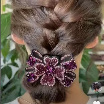 Заколки Стразы Простой Аксессуар Милый Цветок Зажим Утконос Темпераментный 9*6cm