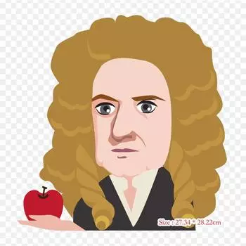 Законы движения Исаака Ньютона Ньютона, термопереносная печать, виниловые нашивки, наклейки для одежды, аппликации «сделай сам», моющиеся нашивки