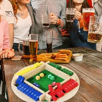 Закройте коробку настольная игра 4-сторонняя образовательная математическая игра с числами в кубиках стратегическая игра 4 игрока дети взрослые семейная вечеринка интерактивная деревянная Закрыть коробку