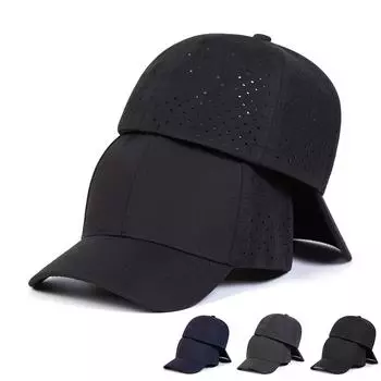 Закрытая сзади лестничная тканевая бейсболка с лазерным глазом, унисекс, дорожная кепка для мужчин, кепки для хип-хопа, кепки для рэперов чёрный