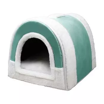 Закрытая теплая кровать для собак для маленьких и средних собак, складная водонепроницаемая пещера для собак, съемная корзина-гнездо для кошек, товары для домашних животных S