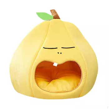 Закрытое гнездо для кошек для домашних животных, пещера-кровать для собак и кошек, уютное убежище для котят M