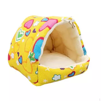 Закрытое гнездо для кошек для мелких животных, уютная кровать для котят и домашних животных Love M