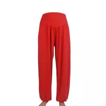 Закрытые брюки для йоги фонариком, танцевальная свободная одежда для упражнений, спортивная одежда M