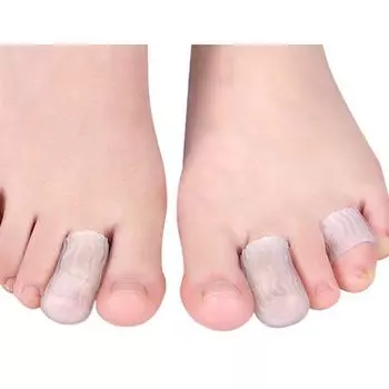 Закрытый гелевый носок Подушечка для трубки Рукав гофрированная мозольная подушечка Защита от износа пальцев Мозоли Обезболивающий колпачок