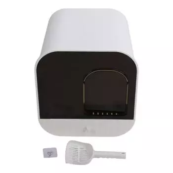 Закрытый кошачий туалет с контролем запаха, большой, с капюшоном, лоток для кошачьего туалета, выдвижной кошачий туалет с белый