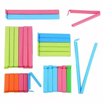 Закрывающий зажим для пакета, уплотнительный зажим для пищевого пакета, влажность, свежесть, окисление, закуска, прочный, легкий, 5 размеров (Набор 27) Хранение, Герметизация, Доказательство,