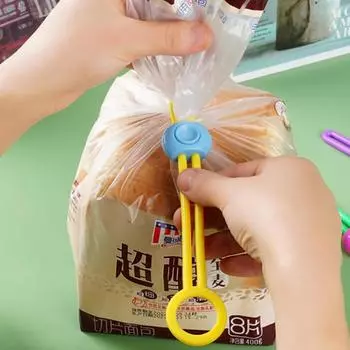 Закусочная веревка Цветной уплотнительный ремень для консервирования пищевых продуктов Пряжка с тянущим кольцом 10pcs