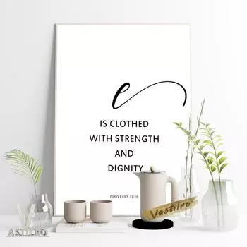Замечательные псалмы, библейские предложения, печатные плакаты, цитаты из Библии, современное минималистское украшение дома в детском саду 21cm30cm NoFrame