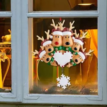 Замечательный очаровательный цветной настенный кулон с рождественскими милыми персонажами животных для спальни B